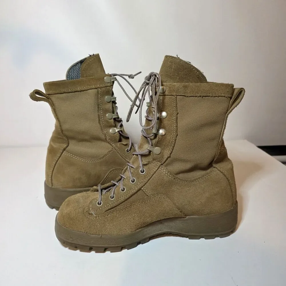 McRae Footwear Combat Boots Mens 6W Tan Tactical Military Gore-Tex Vibram